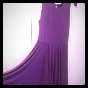 Cynthia Rowley Purple Sleeveless Knee length dress